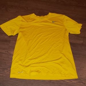 Nike drive fit gold shirt